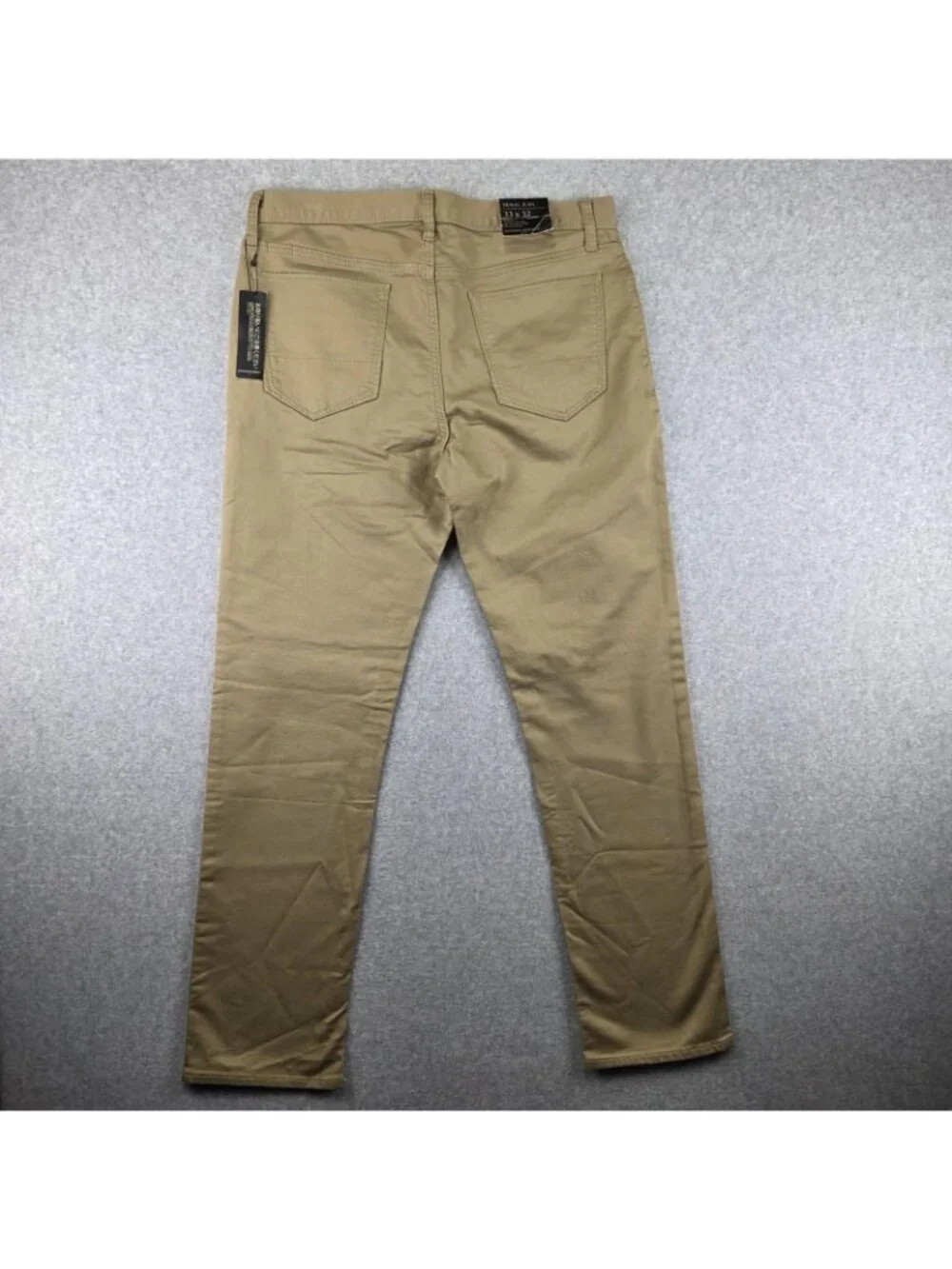 Banana Republic Travel Jeans Mens 33x32 Slim Tapered Beige Stretch Pants NWT